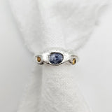 Silver Cloud Ring - Sapphire