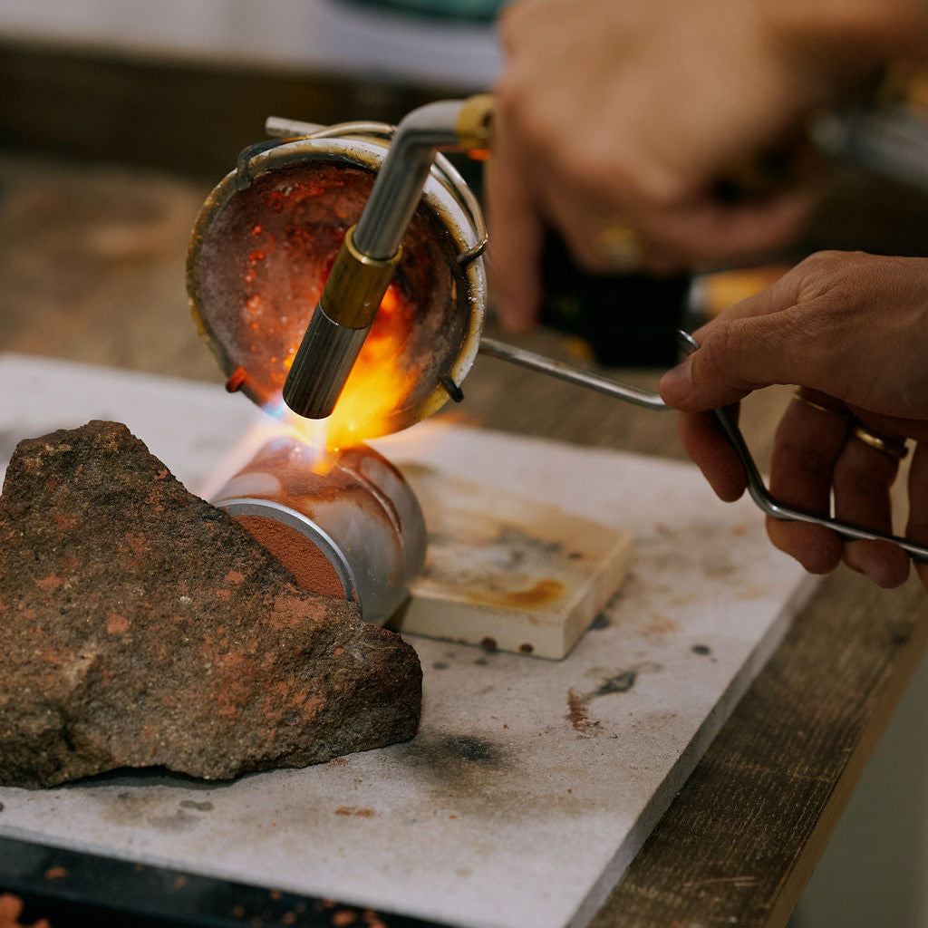 sandcast gold jewellery recycle your jewellery with zoe alexandria