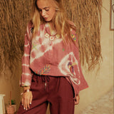 The Corner - Pink Bahia Blouse - Bordeaux