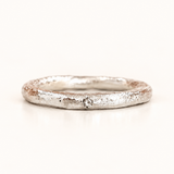 Silver Epicene Ring - 2mm Mint Green Sapphire