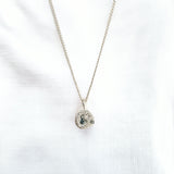 teal sapphire silver necklace handmade by zoe alexandria jewellery