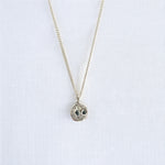 teal sapphire silver necklace handmade by zoe alexandria jewellery