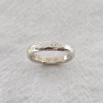 recycled Silver Epicene Ring - 4mm weddng band by zoe alexandria jewellery