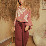 The Corner - Pink Bahia Blouse - Bordeaux