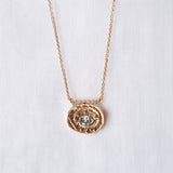 cast in place rose gold lab diamond necklace zoe alexandria jewellery
