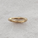 recycled yellow gold Epicene Ring 2mm wedding band by zoe alexandria jewellery