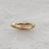 recycled yellow gold Epicene Ring 2mm wedding band by zoe alexandria jewellery