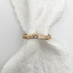recycled Yellow Gold Neap Tidal Ring Diamond ring alternative wedding ring by zoe alexandria jewellery