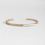 sandcast gold bracelet, handmade cuff by zoe alexandria jewellery