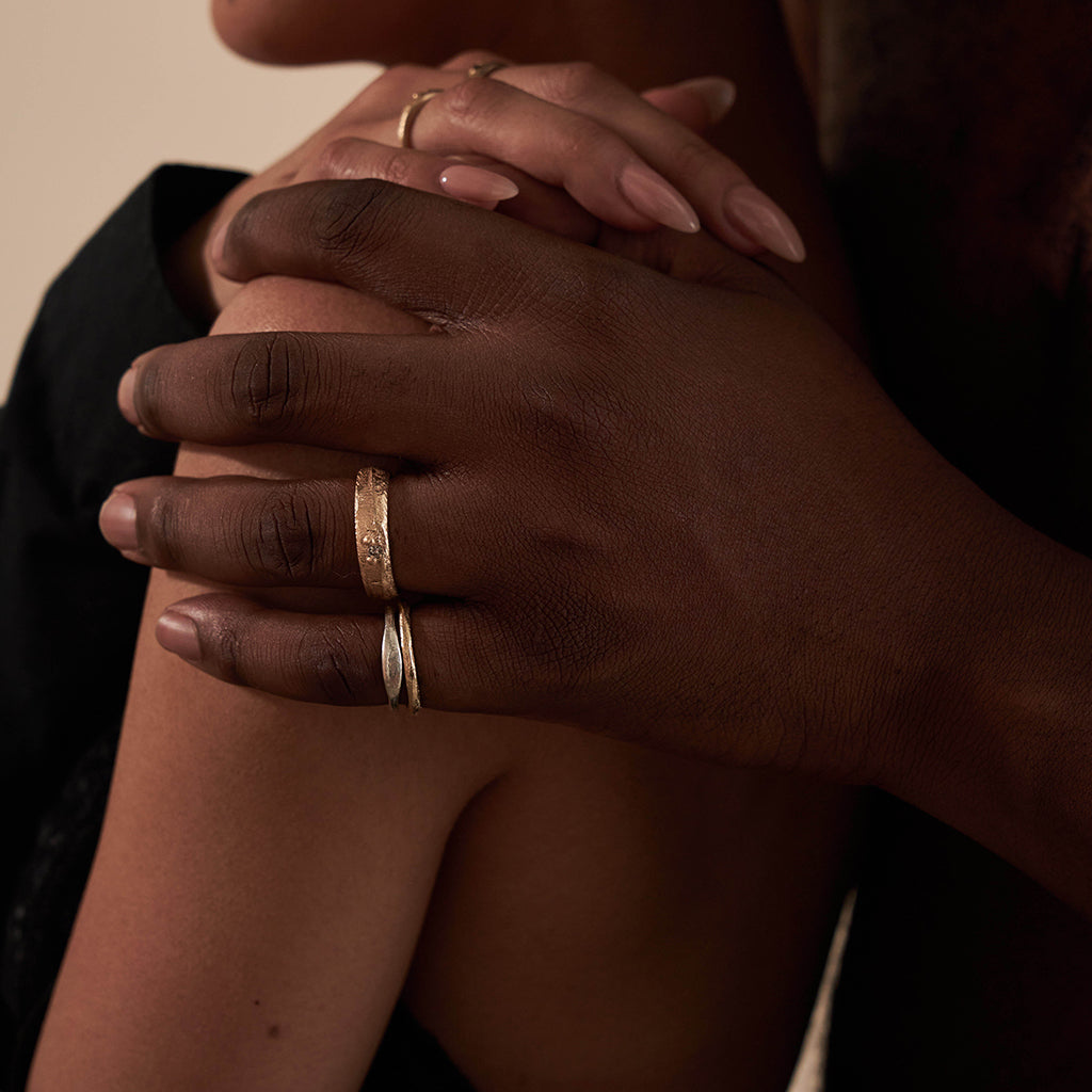 gender neutral diamond rings by zoe alexandria
