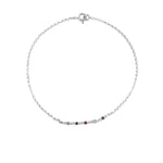 Birthstone Bracelet silver bespoke bracelet design by zoe alexandria jewellery
