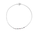 Birthstone Bracelet silver bespoke bracelet design by zoe alexandria jewellery