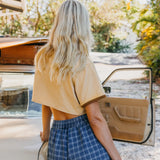 Weston Twin - Checked Denim Shorts