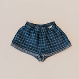 Weston Twin - Checked Denim Shorts