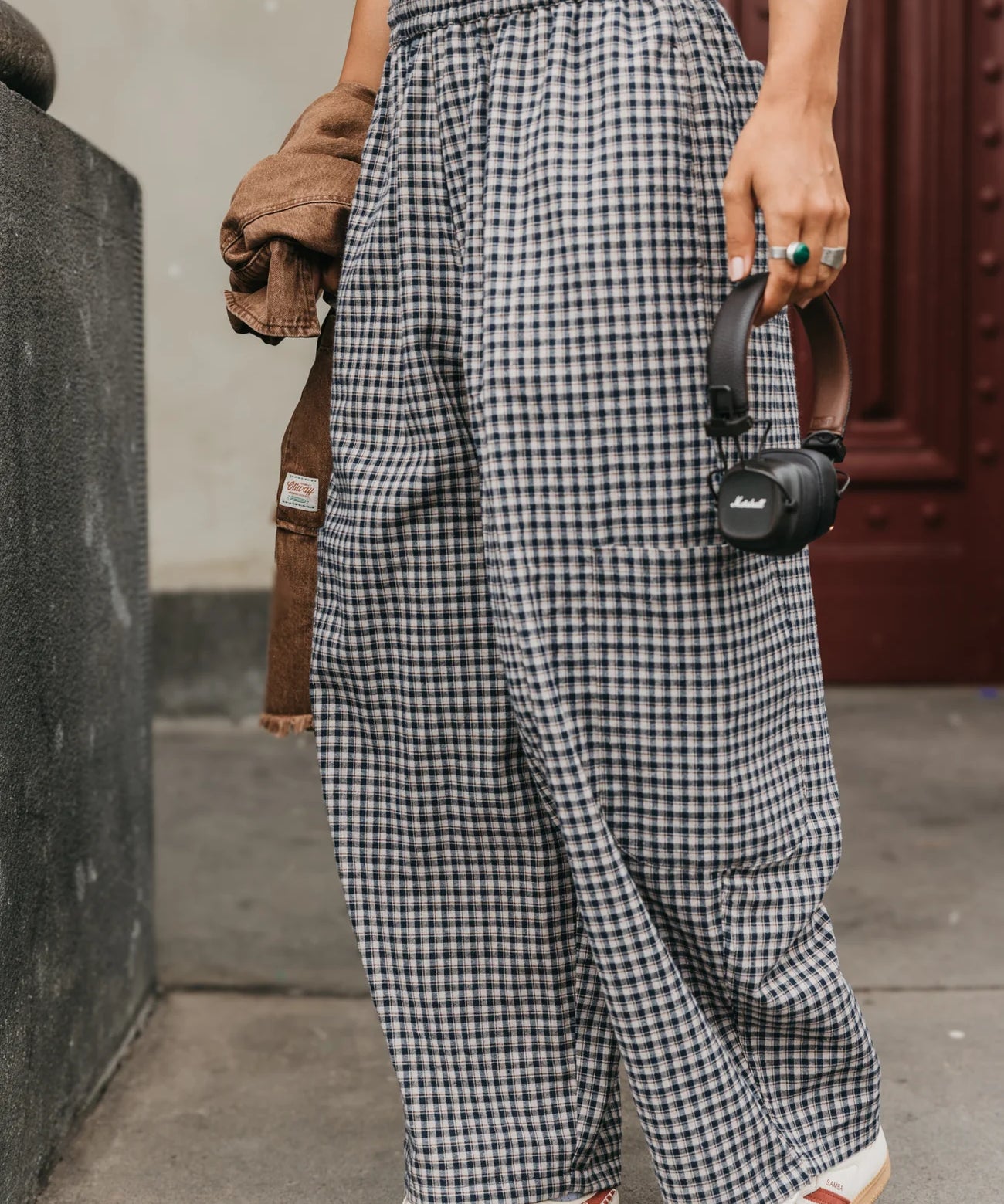 Chef Ottway Pants Unisex - Blue and Cream Plaid