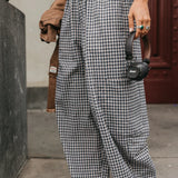 Chef Ottway Pants Unisex - Blue and Cream Plaid