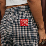 Chef Ottway Pants Unisex - Blue and Cream Plaid