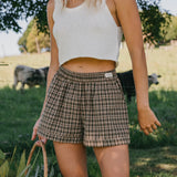 Willow - Green Checked Shorts
