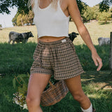Willow - Green Checked Shorts