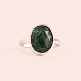 Emerald Cabochon Ring