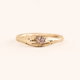9k Yellow Gold Aluna Ring -  Reclaimed Diamond