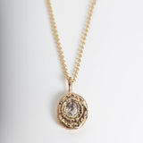 cast in place yellow gold blue sapphire necklace zoe alexandria jewellery