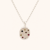Bowl Pendant - Mixed Coloured Sapphires