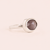 Grey Moonstone Cabochon Ring