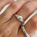 Silver Omni Signet Ring - Parti Sapphire