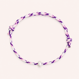 Silver Paracord Beaded Bracelet - Aloha