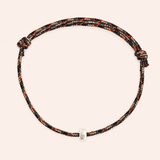 Silver Paracord Beaded Bracelet - Fall Camo