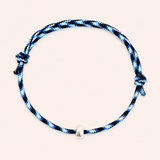 Silver Paracord Beaded Bracelet - Lightening