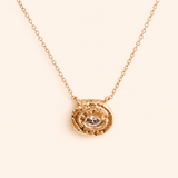 Portrait Pendant E/W Setting - 9KRG Lab Diamond