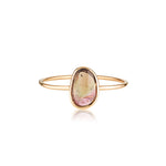 rose gold watermelon tourmaline ring by zoe alexandria jewellery
