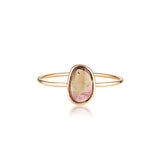 rose gold watermelon tourmaline ring by zoe alexandria jewellery
