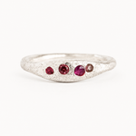 sandcast silver ring handcrafted jewellery zoe alexandria