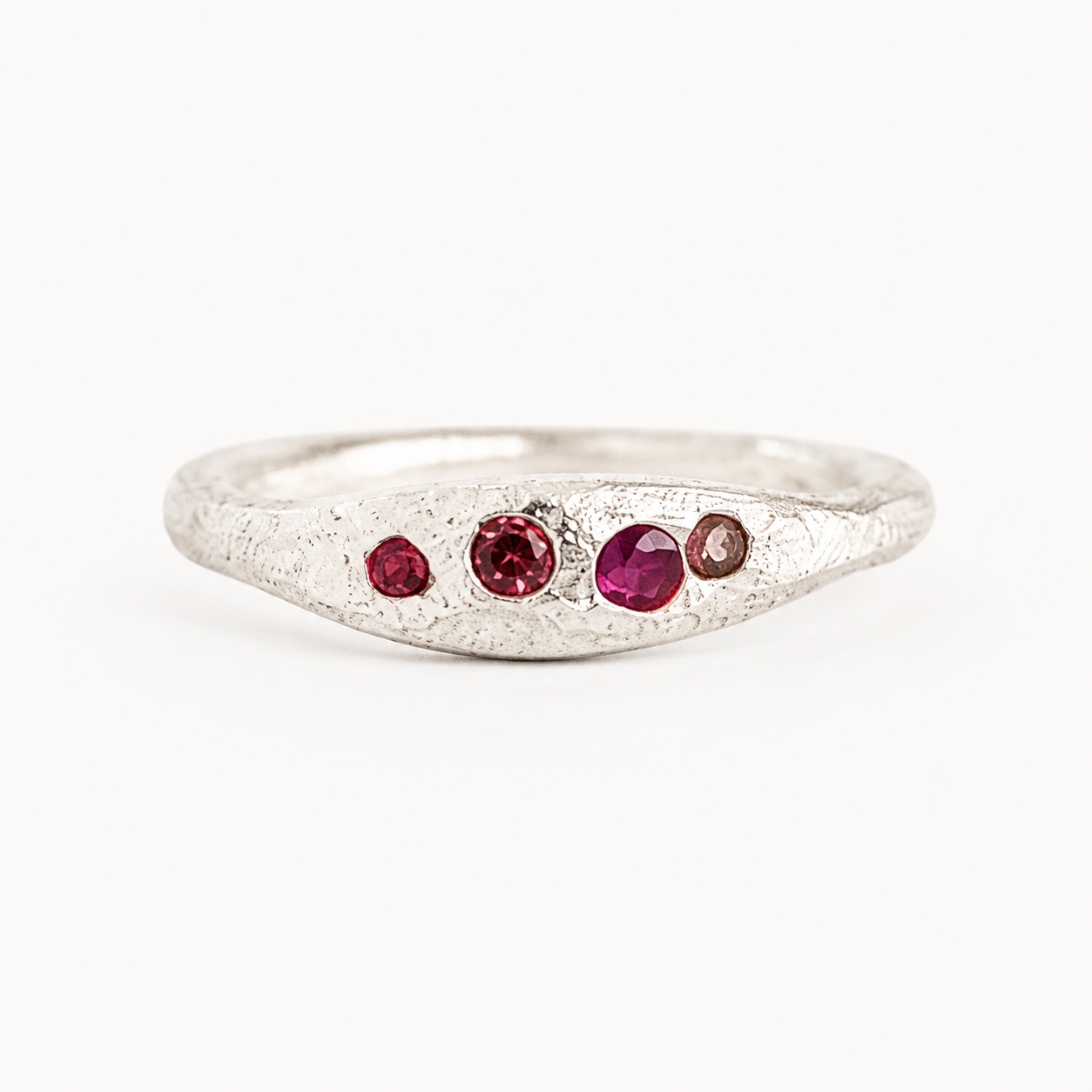 sandcast silver ring handcrafted jewellery zoe alexandria