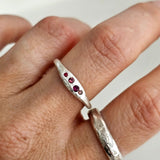 Silver Aluna Ring - Mixed Sapphire (Copy)