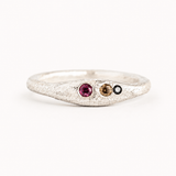 Silver Aluna Ring - Mixed Sapphire
