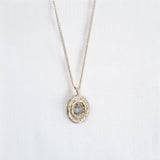 organic cast in place sapphire pendant handmade by zoe alexandria jewellery