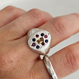 Silver Starburst Ring
