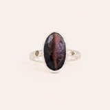Tourmaline Slice Cabochon Ring