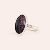 Tourmaline Slice Cabochon Ring
