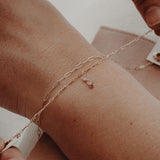 diamond charm permanent bracelet by zoe alexandria jewellery