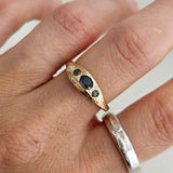 Three Stone Sapphire Ring