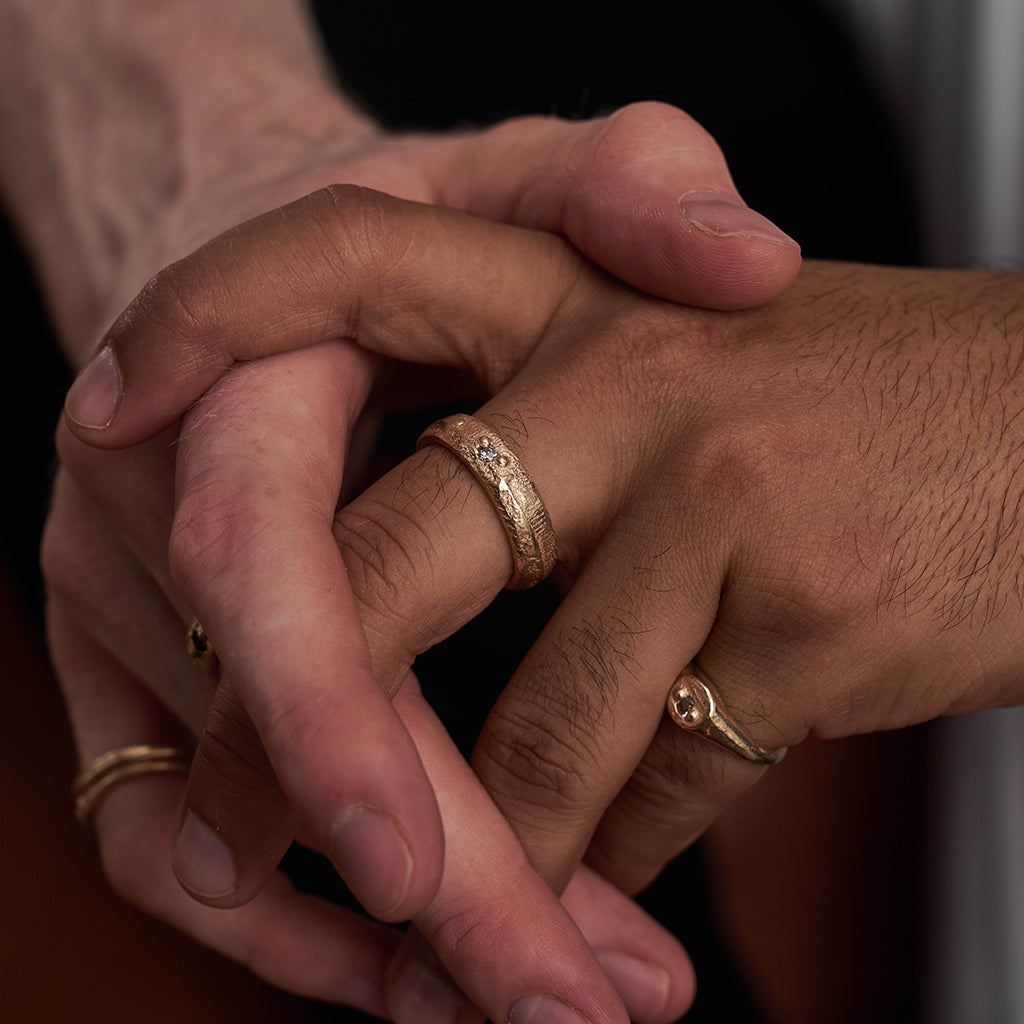 gender neutral jewellery alternative wedding ring by zoe alexandria