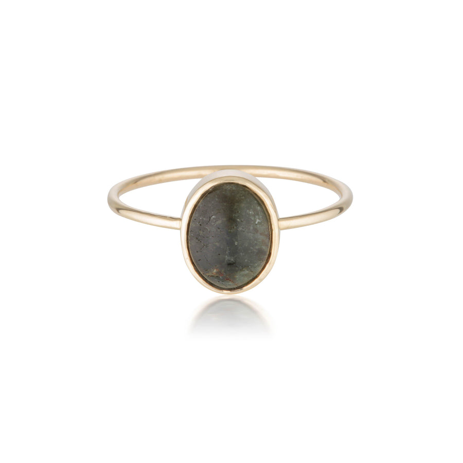 14k Tourmaline Cabochon Ring - Zoe Alexandria Jewellery