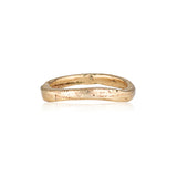 Spring Tidal Ring recycled gold stack ring by zoe alexandria jewellery