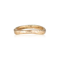 Spring Tidal Ring recycled gold stack ring by zoe alexandria jewellery
