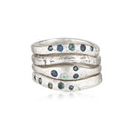 recycled silver stack rings by zoe alexandria jewellery